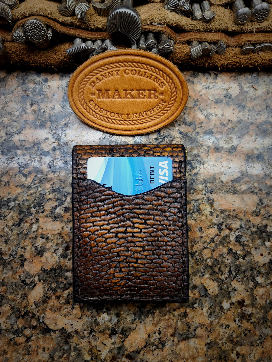 Badlands Elk Minimalist wallet, Front Pocket Wallet, Money clip wallet,  Card Wallet, Elk Leather Wallet