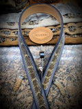 Calf Creek Buffalo Leather Belt Western Diamondback Rattlesnake Inlay