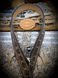 Crazy Horse Buffalo Leather Belt Western Diamondback Rattlesnake Inlay