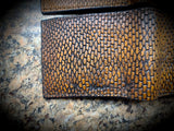 Beaver Tail Wallet with ID, Leather bifold wallet