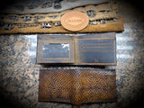 Beaver Tail Wallet with ID, Leather bifold wallet