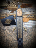 Black Buffalo Don't Tread On Me Rifle Sling with Rattlesnake Inlay