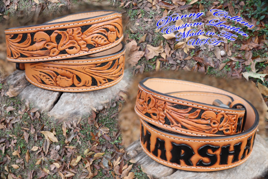 Custom leather belts, Tooled leather belts, Western Belts – Danny Collins  Custom Leather