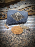 Stone River Buffalo buttstock ammo/cartridge sleeve with rattlesnake inlay.