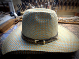Rattlesnake Hat Band 3/4" with Gold & Silver Buckle Set