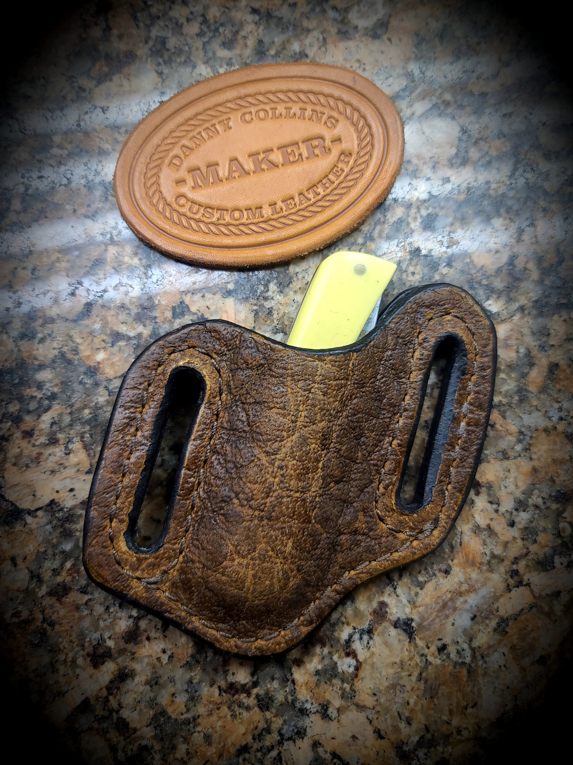 Badlands Bison Case Sod Buster Jr. Knife Sheath, Buffalo Knife Sheath