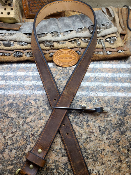 Badlands Russet Buffalo Leather Belt