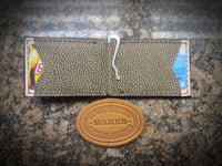 Camel leather Minimalist wallet, Front Pocket Wallet, Money clip wallet, Card Wallet