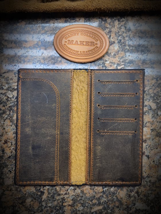Embossed Ostrich Roper Wallet, Checkbook Wallet – Danny Collins Custom ...
