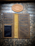 Badlands Bison Checkbook Wallet With ID, Bison Roper wallet, Bison Long Wallet, Leather Wallet, Men's Wallet