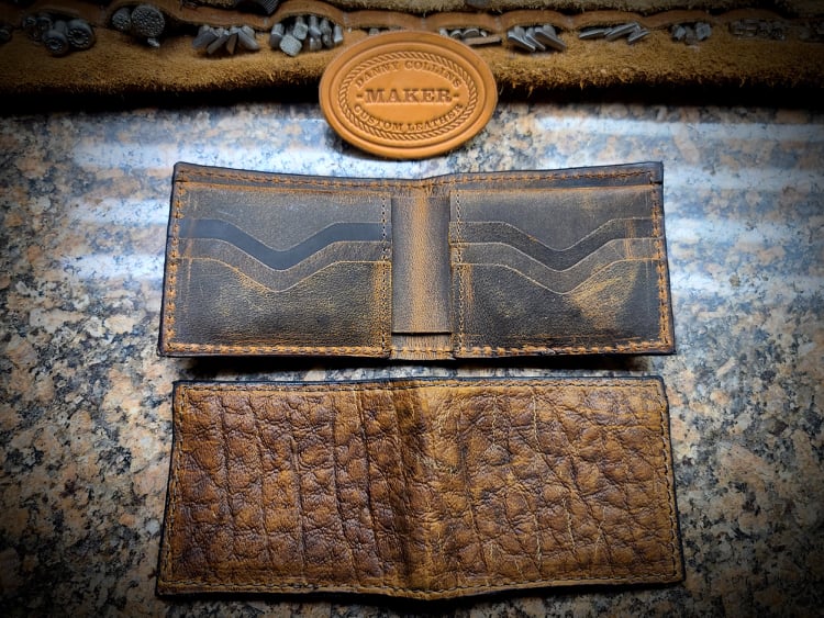 Badlands Bison Wallet, Leather bifold wallet