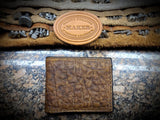 Badlands Bison Bi fold wallet with ID Window, Leather Wallet, Men's Wallet, Bison Leather Wallet