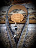 Calf Creek Buffalo Leather Belt With Prairie Rattler Inlay, Exotic Leather Belt
