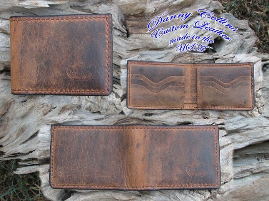 Buffalo leather Bi fold wallet