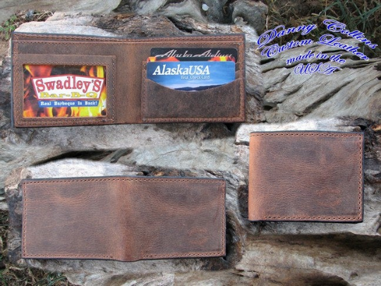 Buffalo leather Bifold wallet