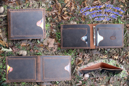 Bifold Wallet, Buffalo Leather Wallet, Leather bifold wallet, Mens Leather Bifold