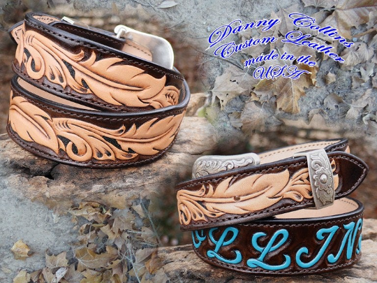 Hand tooled shop belts