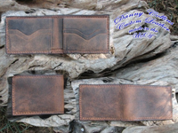 Buffalo leather wallet, Men's Leather wallet, Leather Bifold Wallet