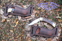 Buck 112 sheath, Buffalo leather Knife Sheath, Horizontal Knife Sheath to fit he Buck 112