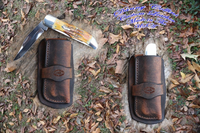 Case Folding Hunter Sheath, Cowboy knife sheath, Buffalo Knife Sheath